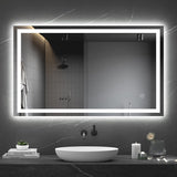 Dripex Bathroom Mirror with LED Lights-White Light+anti-fog