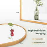 Dripex 50 x 75cm Arched Mirror, Arched Wall Mounted Mirror Home Decorative Bathroom Bedroom Living Room Dressing