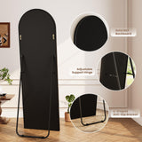 Dripex 160x50cm Full Length Arched Mirror, Large Floor Mirror with Stand, Premium Metal Frame, Leaning, Freestanding, Wall-Mounted for Bedroom, Living Room & Hallway