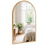 Dripex 50 x 75cm Arched Mirror, Arched Wall Mounted Mirror Home Decorative Bathroom Bedroom Living Room Dressing