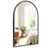 Dripex 50 x 75cm Arched Mirror, Arched Wall Mounted Mirror Home Decorative Bathroom Bedroom Living Room Dressing