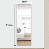 Dripex Frameless Bathroom Mirror,  Rectangle Wall Mounted Mirror with Polished Edge & Pre-Drilled Holes - Best for Bathroom, Dressing Room, Bedroom & Living Room