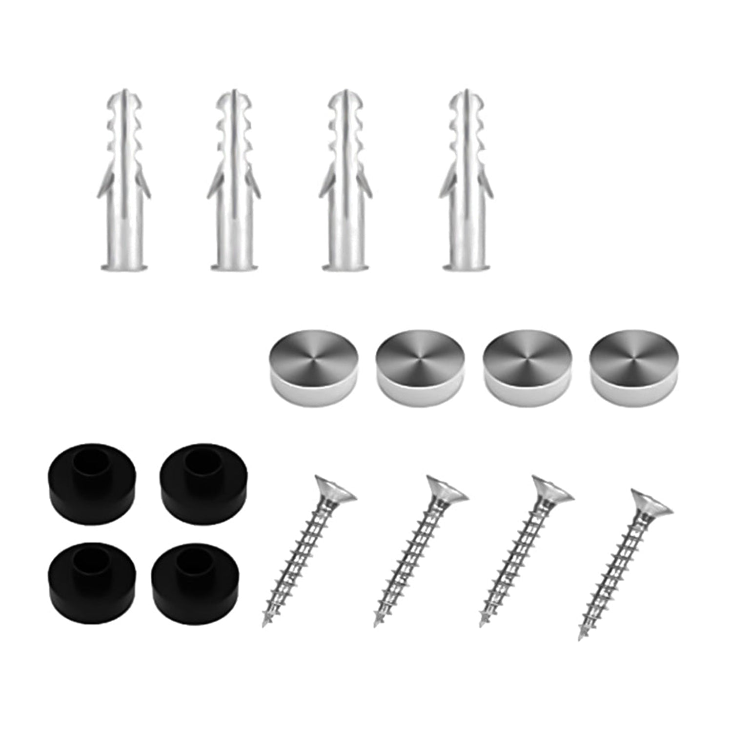 Dripex 60x45cm/110x45cm Frameless Rectangle Mirror, Wall Mounted Bathroom Mirror with Bevelled Edge & Pre-Drilled Holes, Horizontal or Vertical Hanging for Dressing Room Bedroom Living Room