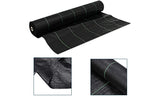 iropro Heavy Duty Weed Control Membrane Garden Weed Barrier Fabric for Landscaping Driveway Gravel Artificial Grass Lawn Underlay Black Woven Roll Ground Cover