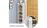 Dripex 5 /6/7/8Tier Shoe Rack Shoe Cabinet Storage Rack Bookshelf Shoe Organizer Free Standing Display Rack in Home Corridor Hallway and Corner