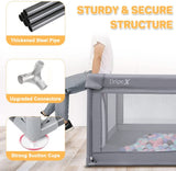 Dripex Baby Playpen, 150x200cm Playpen for Baby and Toddlers, Kids Safety Activity Center Indoor Outdoor, Toddler Playpen with Breathable Mesh Extra