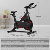 Dripex Magnetic Resistance Indoor Exercise Bike (NEW Upgraded Version), Super-Silent, 330 LBS Capacity, LCD Monitor, Pulse Sensor, Bottle Holder