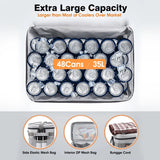 Rockvale Insulated Leakproof Cooler Bag, 48 Can Soft Sided Lunch Cooler Bag, Portable Collapsible Camping Cooler, Lightweight Large Beach Cooler Bag with Pockets/Bungee Cord for Camping Picnic Hiking
