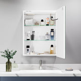 Dripex LED Bathroom Mirror Cabinet, with Lights Shaver Socket and Demister Pad, Non-contact Sensor Switch