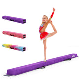 Dripex Kids Balance Beam - 210cm Portable Folding Balance Beam with Carry Handles, High Density EVA Faux Suede Gymnastics Beam for Home Gym Exercise