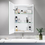 Dripex LED Bathroom Mirror Cabinet, with Lights Shaver Socket and Demister Pad, Non-contact Sensor Switch