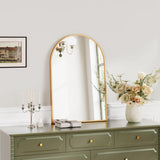 Dripex 50 x 75cm Arched Mirror, Arched Wall Mounted Mirror Home Decorative Bathroom Bedroom Living Room Dressing