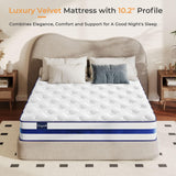 Vesgantti Blue Velvet  Hybrid Mattress-Medium Firm(26cm）