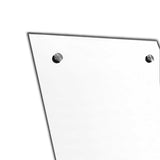 Dripex Frameless Bathroom Mirror Rectangle Wall Mounted Mirror with Polished Edge & Pre-Drilled Holes