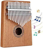 Dripex Kalimba 17 Keys Thumb Piano with Study Instruction and Tune Hammer, Finger Marimba Instrument for Music Lover Beginners
