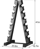 Dprodo 6 Tier Dumbbell Rack, A-Frame Dumbbell Rack Stand Holder (Steel Rack ONLY)