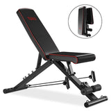Yoleo Commercial Weight Bench, Adjustable/Foldable Strength Training Bench, Utility Incline/Decline Bench for Full Body Workout with Fast Folding-Latest Model