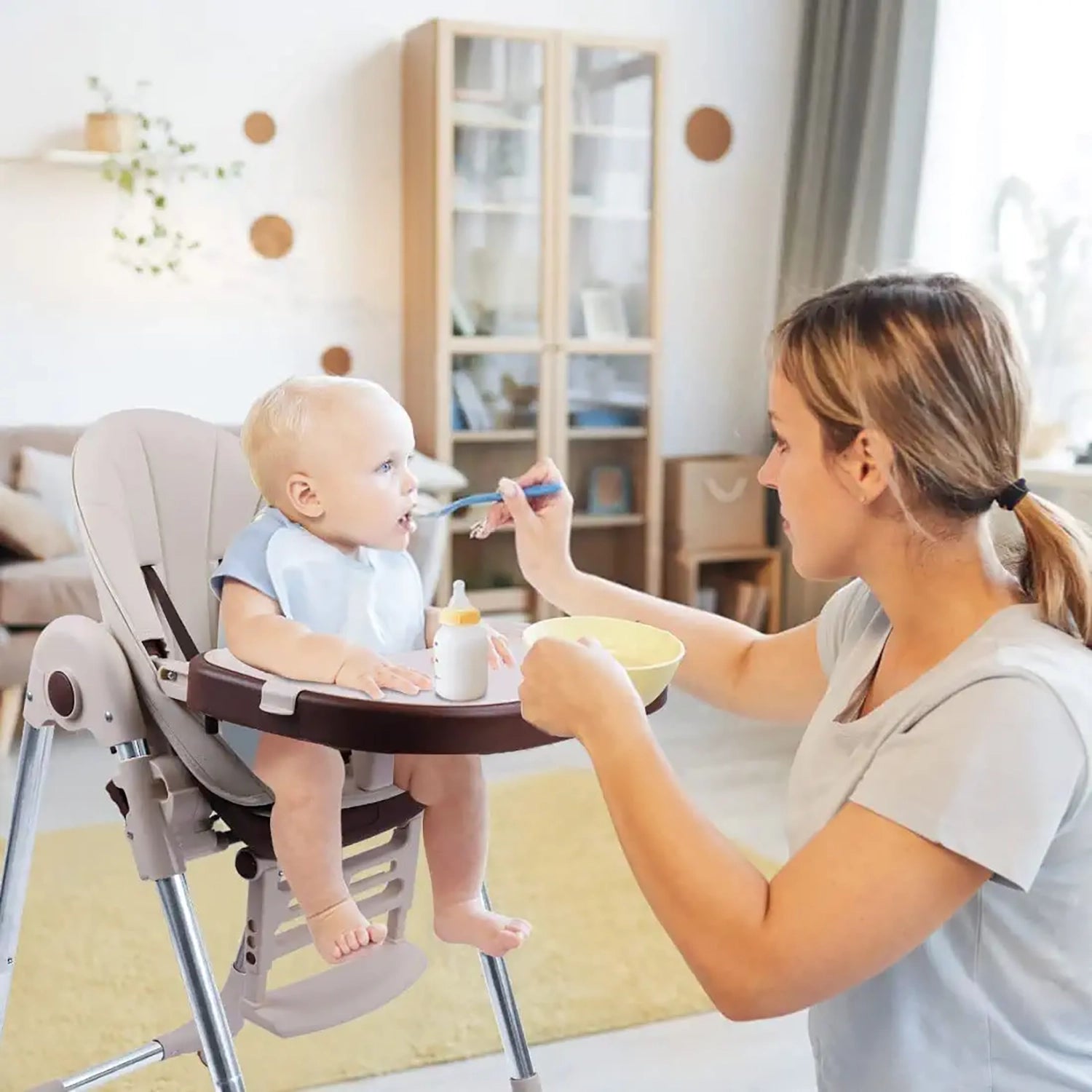 Ezebaby Baby High Chair for Toddlers Kids Feeding Height