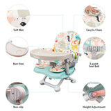 Yoleo High Chair for Toddlers Folding Compact Portable Booster Seat Babies/Kids Chair on Chair for Dining Table Camping