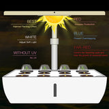 NAIMP WiFi 12Pods Hydroponics Growing System Indoor Garden Kit, 75 cm Adjustable Height, with LED Grow Light, Free Timing Setting with 6.5L Water Tanks for Indoor Outdoor