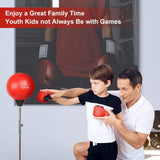 Punching Bag with Stand for Adults Kids, Dprodo Adjustable Speed Reflex Training Bag Plus Boxing Gloves, Workout Punch Set for Home Gym