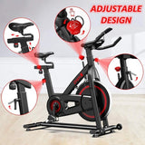 Dripex Indoor Cycling Magnetic Resistance Exercise Bike (2022 Upgraded Version), Ultra-Silent, Heavy Duty Flywheel, Capacity 330 LBS, LCD Monitor, Pulse Sensor, Water Bottle Holder