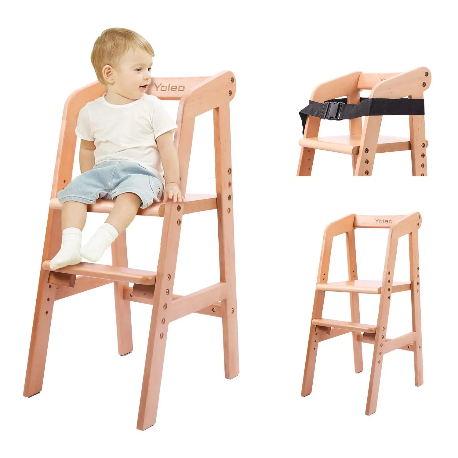 Wooden high chair that grows hot sale with child