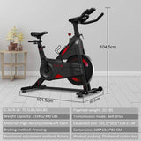 Dripex Magnetic Resistance Indoor Exercise Bike (NEW Upgraded Version), Super-Silent, 330 LBS Capacity, LCD Monitor, Pulse Sensor, Bottle Holder