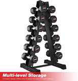 Dprodo 6 Tier Dumbbell Rack, A-Frame Dumbbell Rack Stand Holder (Steel Rack ONLY)