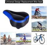 TONBUX Most Comfortable Bicycle Seat, Bike Seat Replacement with Dual Shock Absorbing Ball Wide Bike Seat Memory Foam Bicycle Seat with Mounting Wrench