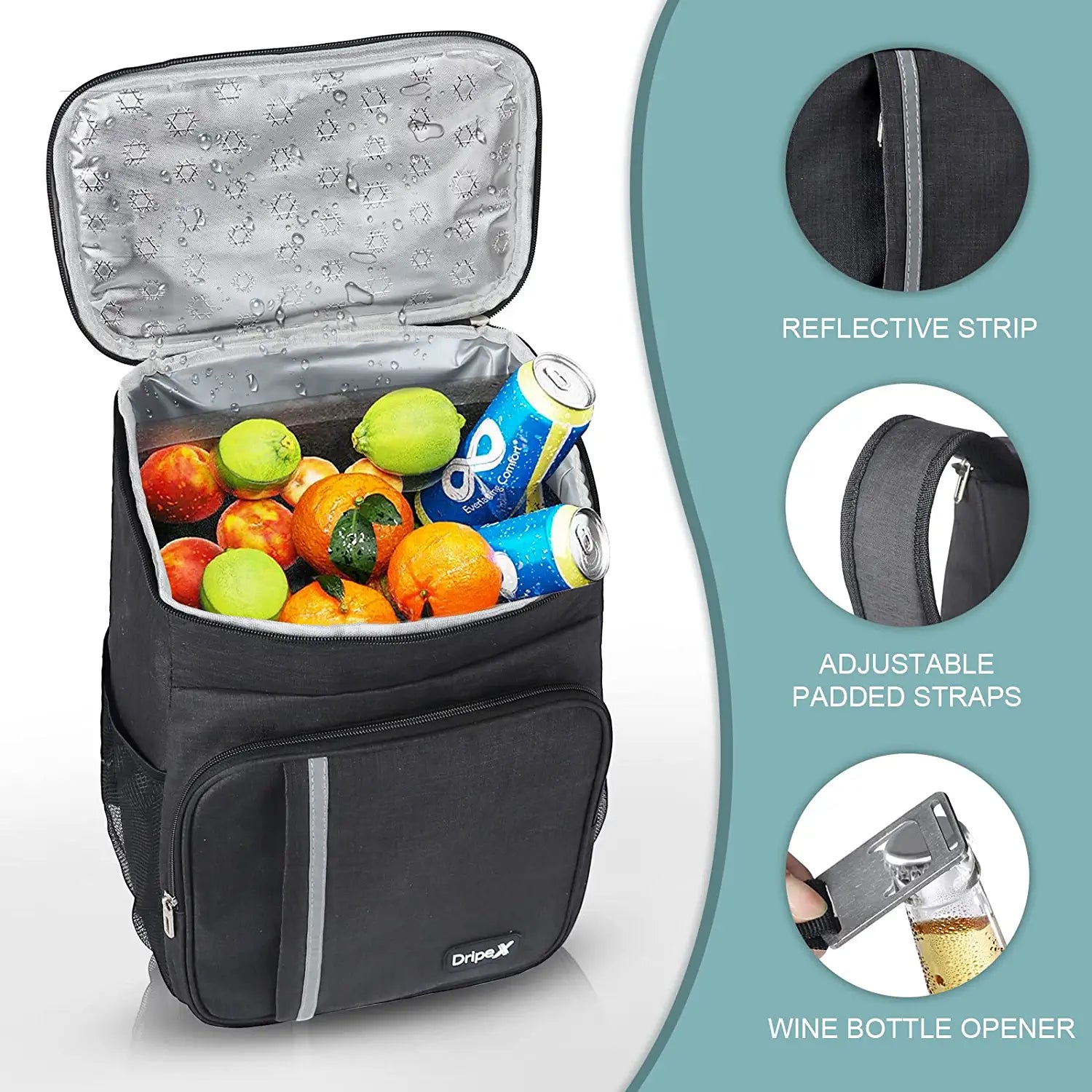 Cooler Backpack 30 Cans Leak Proof Insulated Backpack Cooler