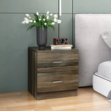 Dripex Nightstand with 2 Drawers, Bedside Table Bedroom End Table Sofa Side Table Storage Cabinet Living Room Furniture
