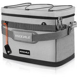 Rockvale Insulated Leakproof Cooler Bag, 48 Can Soft Sided Lunch Cooler Bag, Portable Collapsible Camping Cooler, Lightweight Large Beach Cooler Bag with Pockets/Bungee Cord for Camping Picnic Hiking