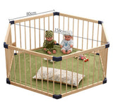 Wooden Baby Playpen, 8 Panels Large Play Fence for Toddlers, Kids Rectangle Activity Center Safety Play Yard with Lockable Door for Indoor and Outdoor