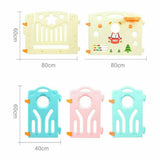8+2 Panel Baby Playpen Plastic Foldable Kids Safety Play Yard Indoor Outdoor Toy